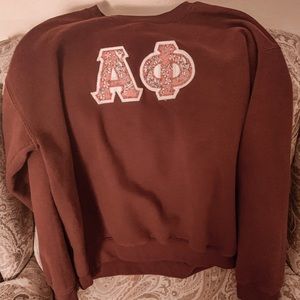 alpha phi maroon sweatshirt